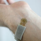 strip to measure blood flow on wrist