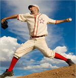 baseball player pitching